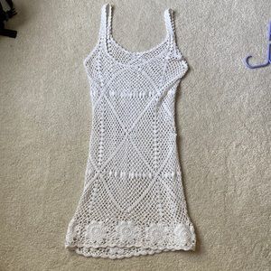 Crochet mini dress size small